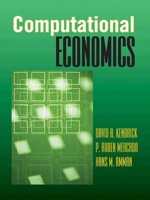 cover image of Computational Economics